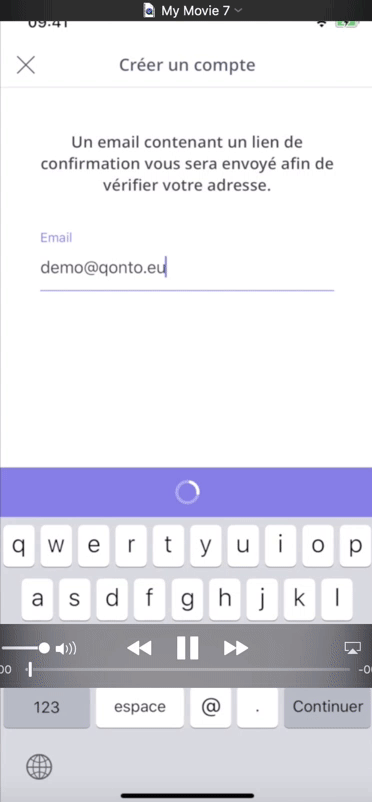 Ouverture de compte Qonto sur mobile